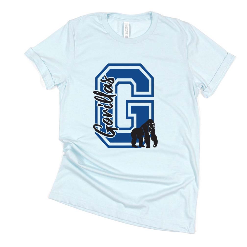 G GORILLAS TEE ~ GREELEY ELEMENTARY ~ youth & adult ~ classic unisex fit