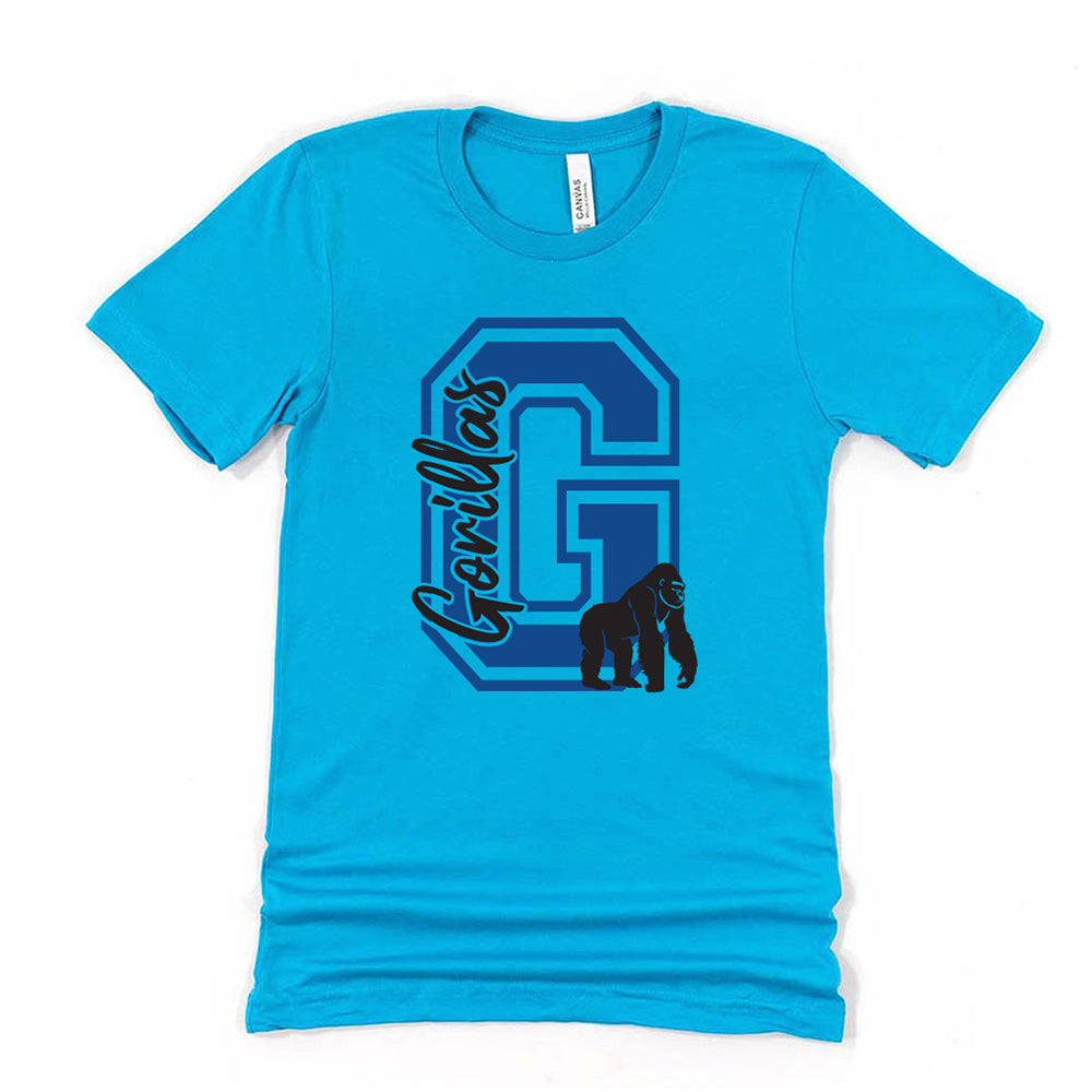 G GORILLAS TEE ~ GREELEY ELEMENTARY ~ youth & adult ~ classic unisex fit