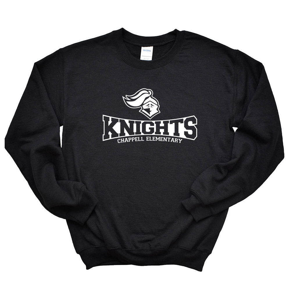 Game Face ~ Crewneck Sweatshirt ~ Chappell Elementary School-black