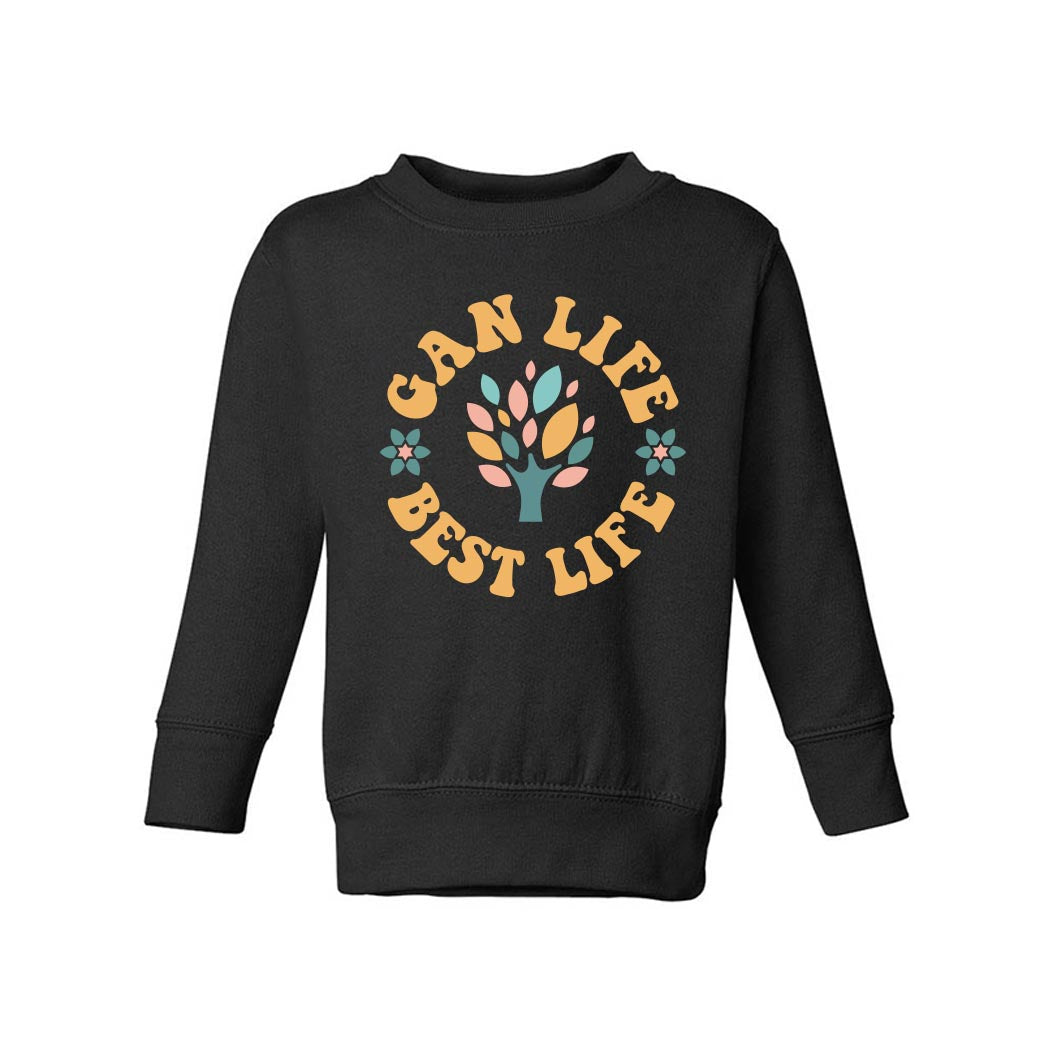 Gan Life ~ Toddler Crewneck Sweatshirt ~ Gan Montessori-black