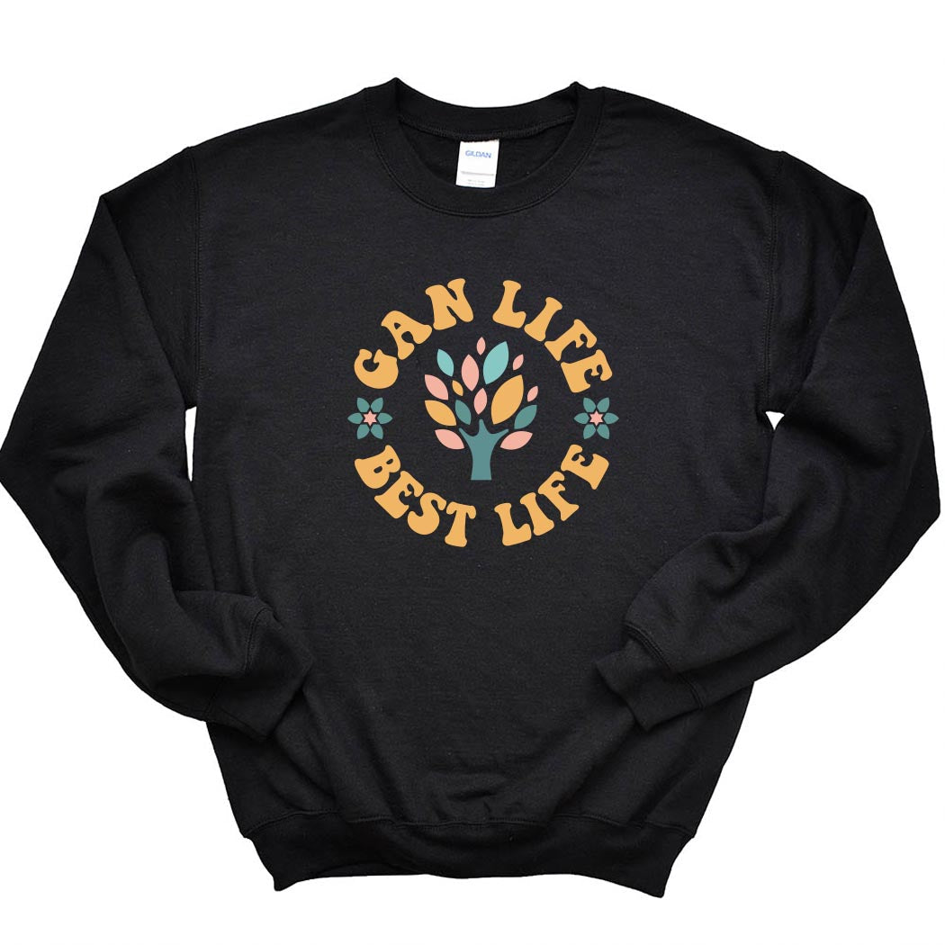 Gan Life ~ Crewneck Sweatshirt ~ Gan Montessori-black