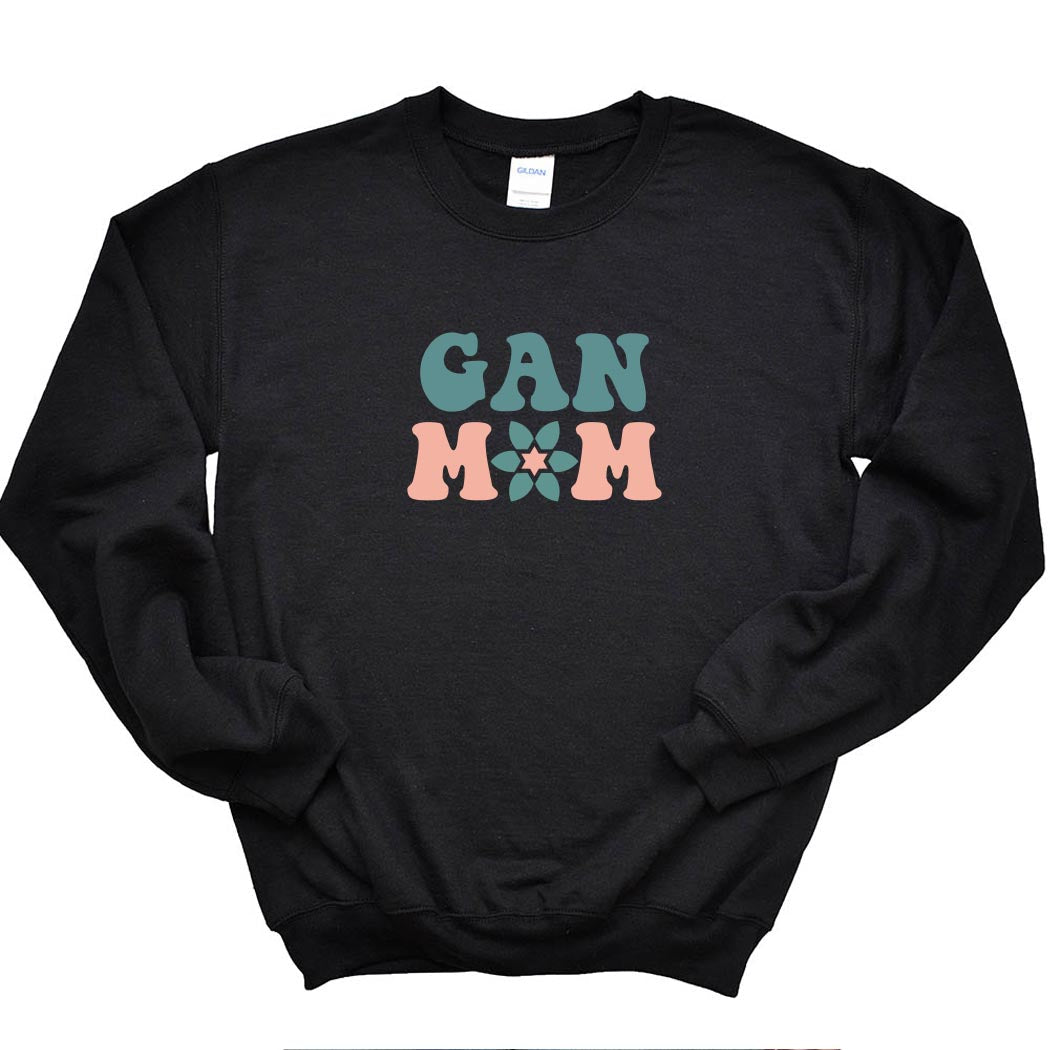 Gan Mom ~ Crewneck Sweatshirt ~ Gan Montessori-black