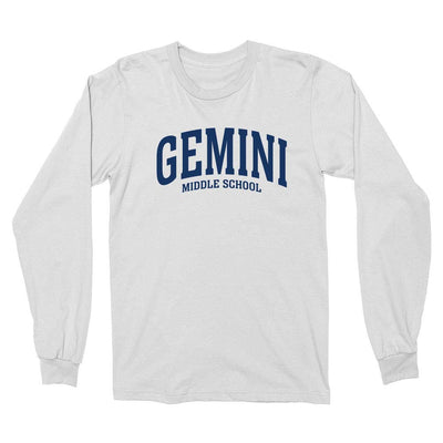 Extended Arc ~ Cotton Long Sleeve T-Shirt ~  Gemini Middle School