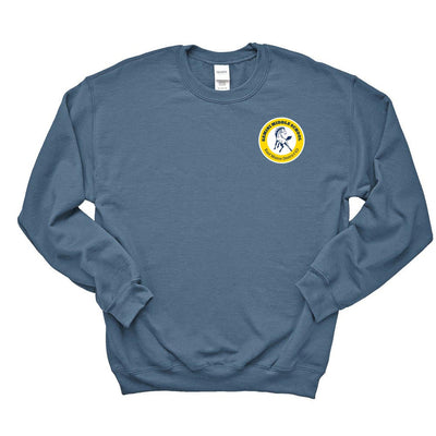 School Logo ~ Raglan Crewneck Sweatshirt ~ Gemini Middle School