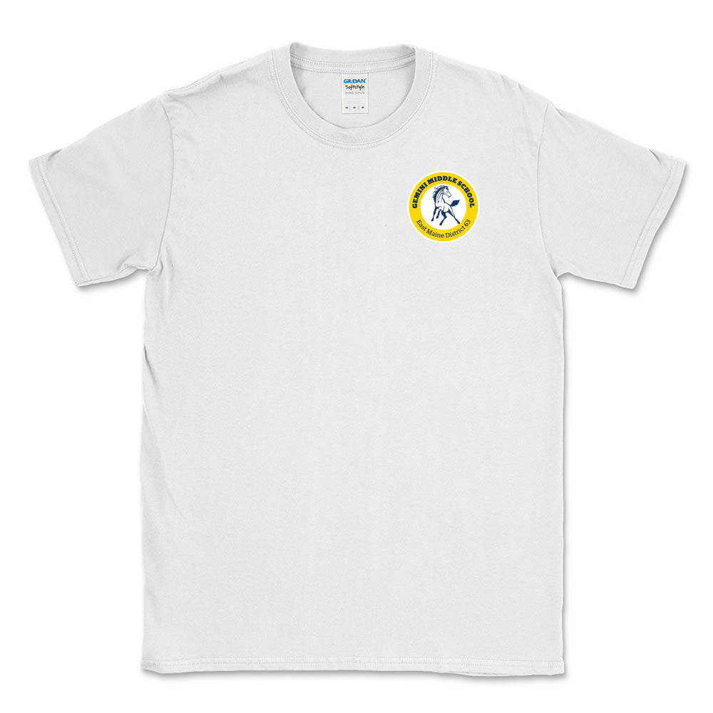 School Logo ~ Cotton T-Shirt ~ Gemini Middle School