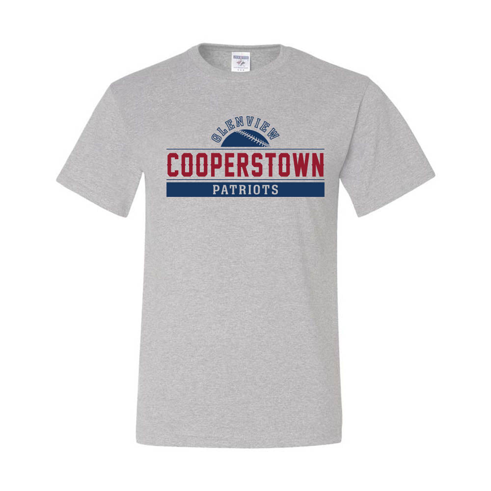 Cooperstown ~ 50/50 T-Shirt ~ Glenview Patriots