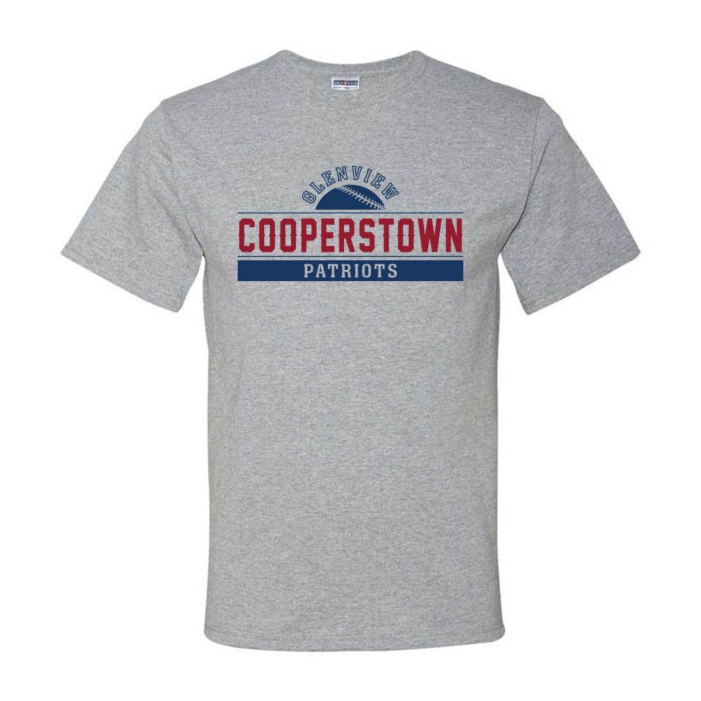 Cooperstown ~ 50/50 T-Shirt ~ Glenview Patriots