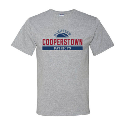 Cooperstown ~ 50/50 T-Shirt ~ Glenview Patriots