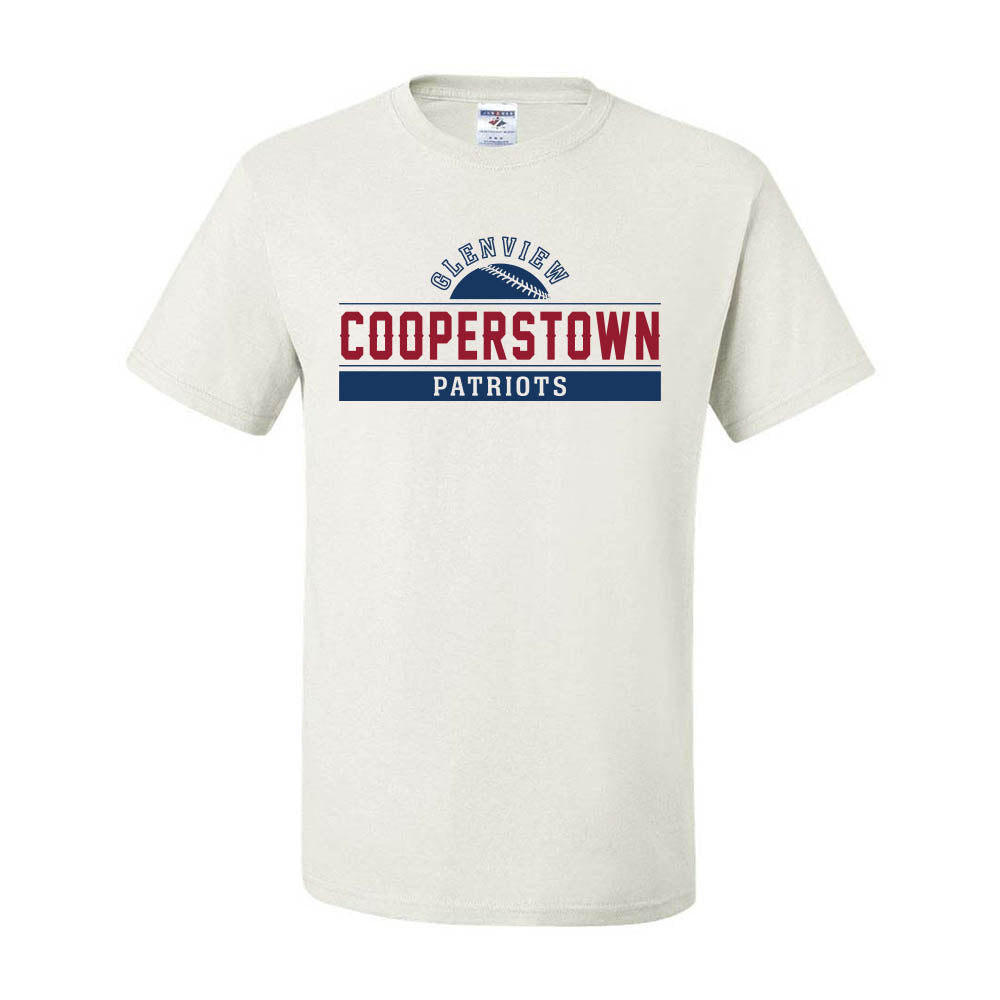 Cooperstown ~ 50/50 T-Shirt ~ Glenview Patriots
