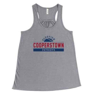 Cooperstown ~ Flowy Racerback Tank ~ Glenview Patriots