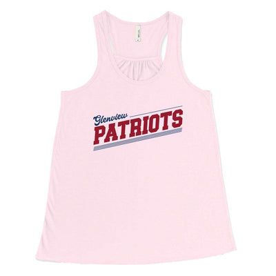 Slantline Patriots ~ Flowy Racerback Tank ~ Glenview Patriots