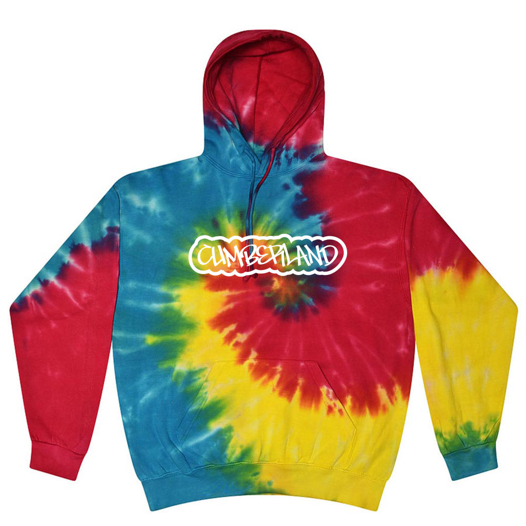 Graffiti - Cumberland ~ Tie-Dye Hoodie ~ Cumberland Elementary School