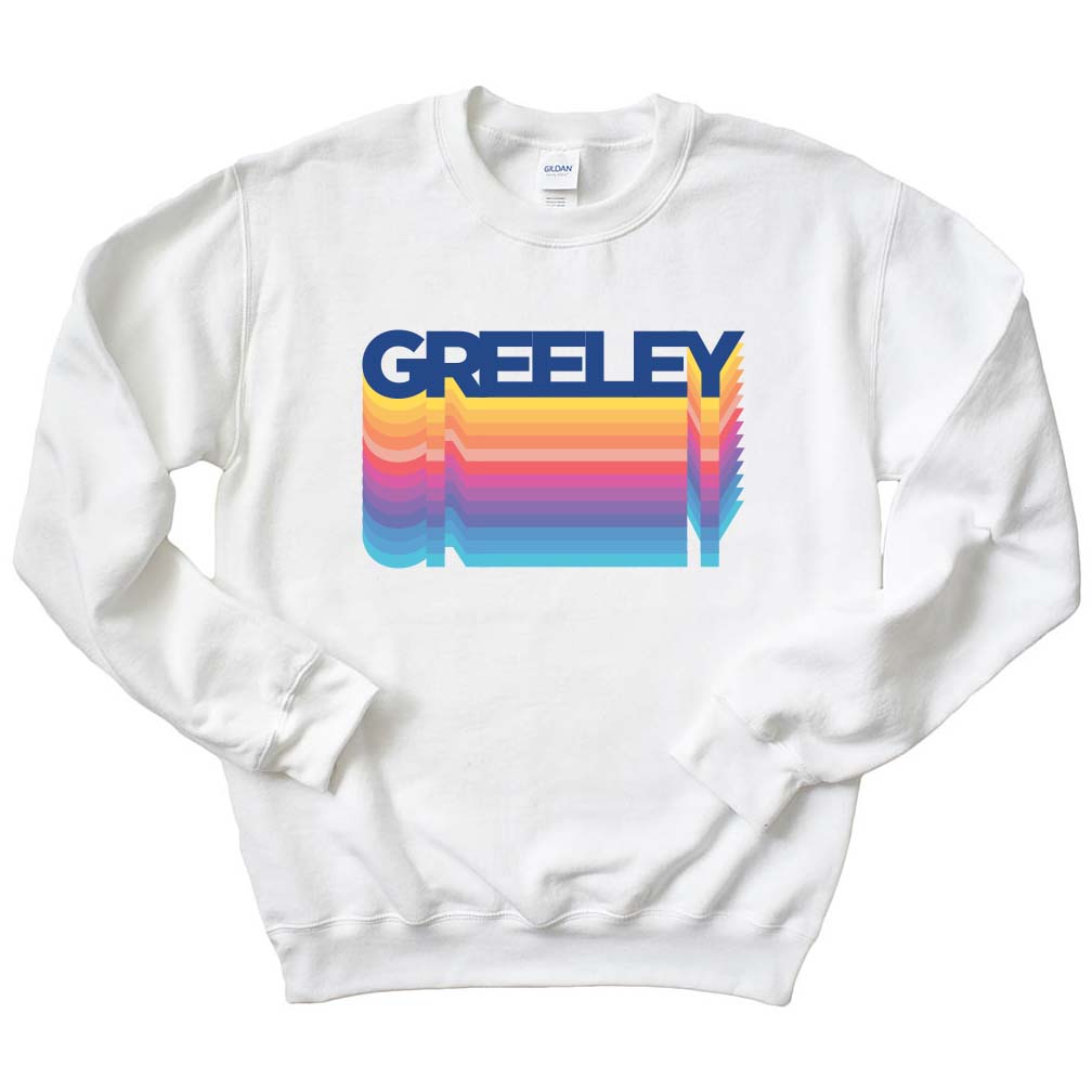 RAINBOW GREELEY CREWNECK SWEATSHIRT ~ GREELEY ELEMENTARY ~ youth & adult ~ classic unisex fit