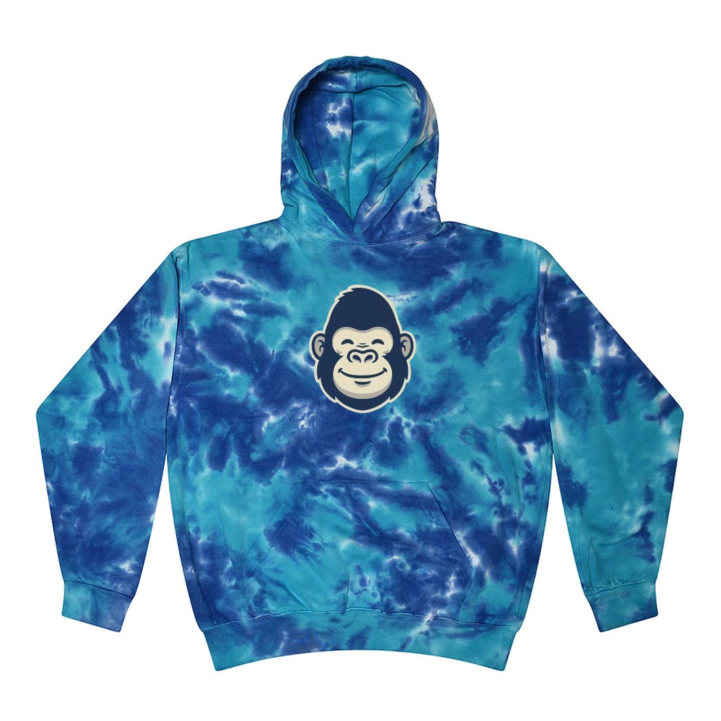 Grinning Gorilla ~ Tie-Dye Hoodie ~ Greeley Elementary School