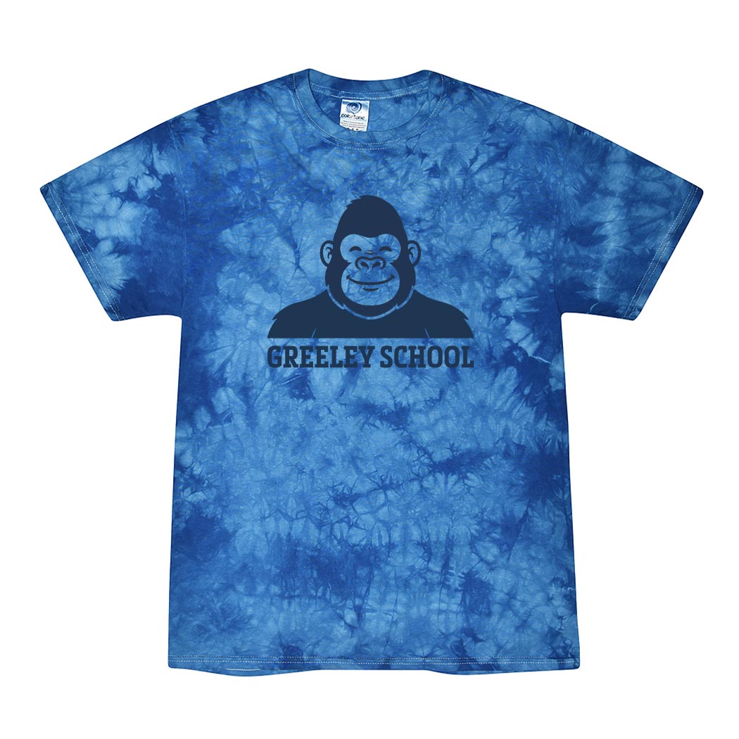 Greeley Smiling Gorilla ~ Tie-Dye T-Shirt ~ Greeley Elementary School