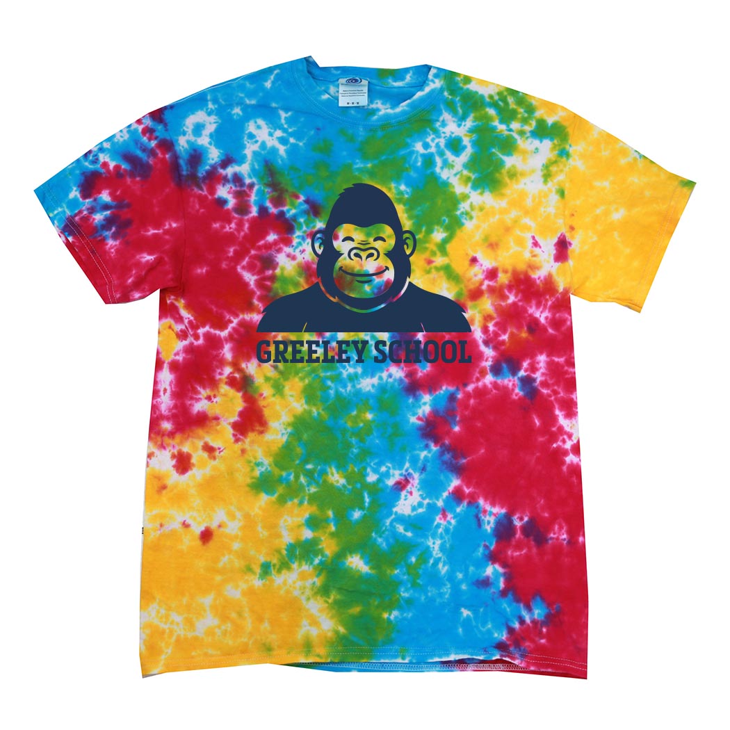 Greeley Smiling Gorilla ~ Tie-Dye T-Shirt ~ Greeley Elementary School