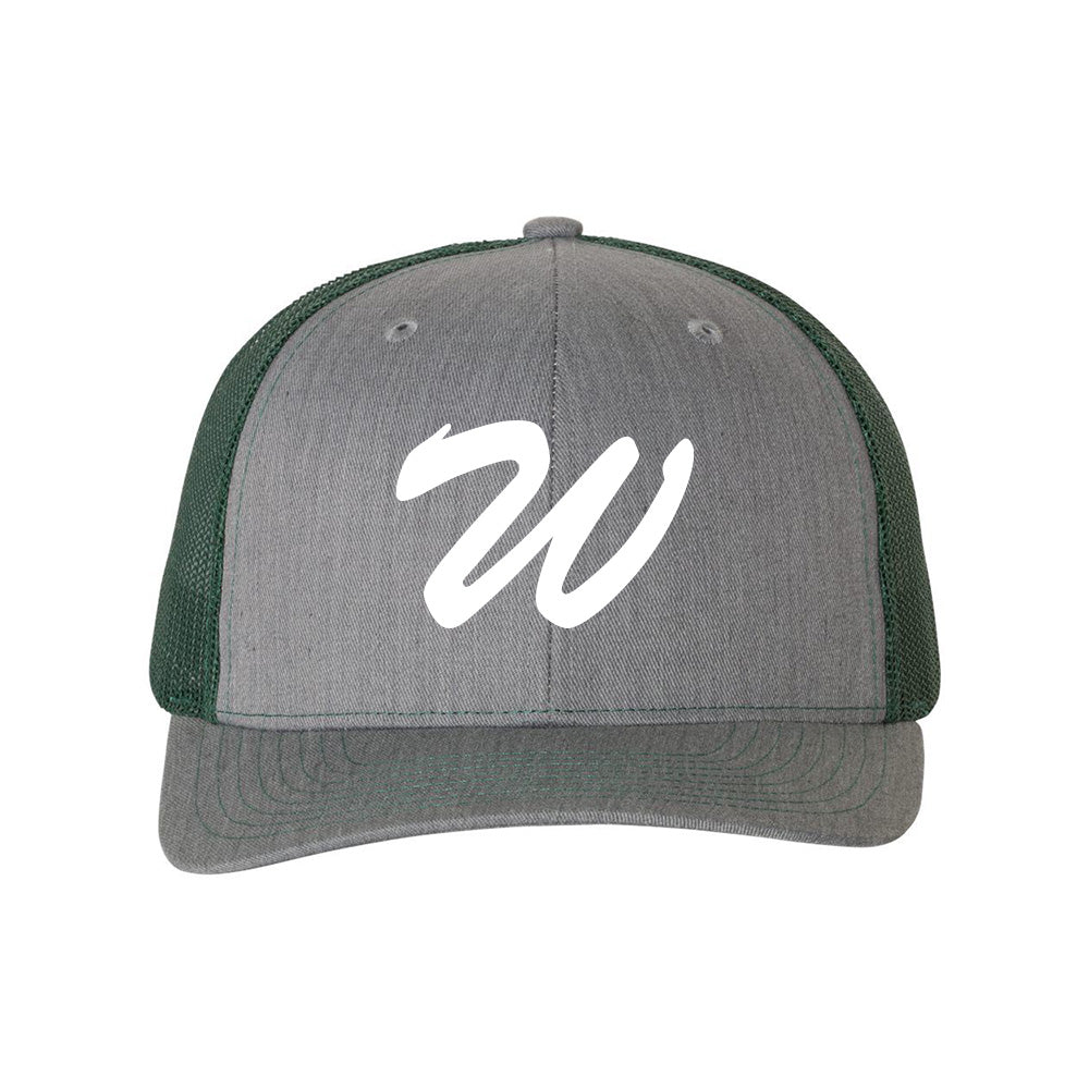Embroidered W ~ Trucker Cap ~ Wilmette Baseball