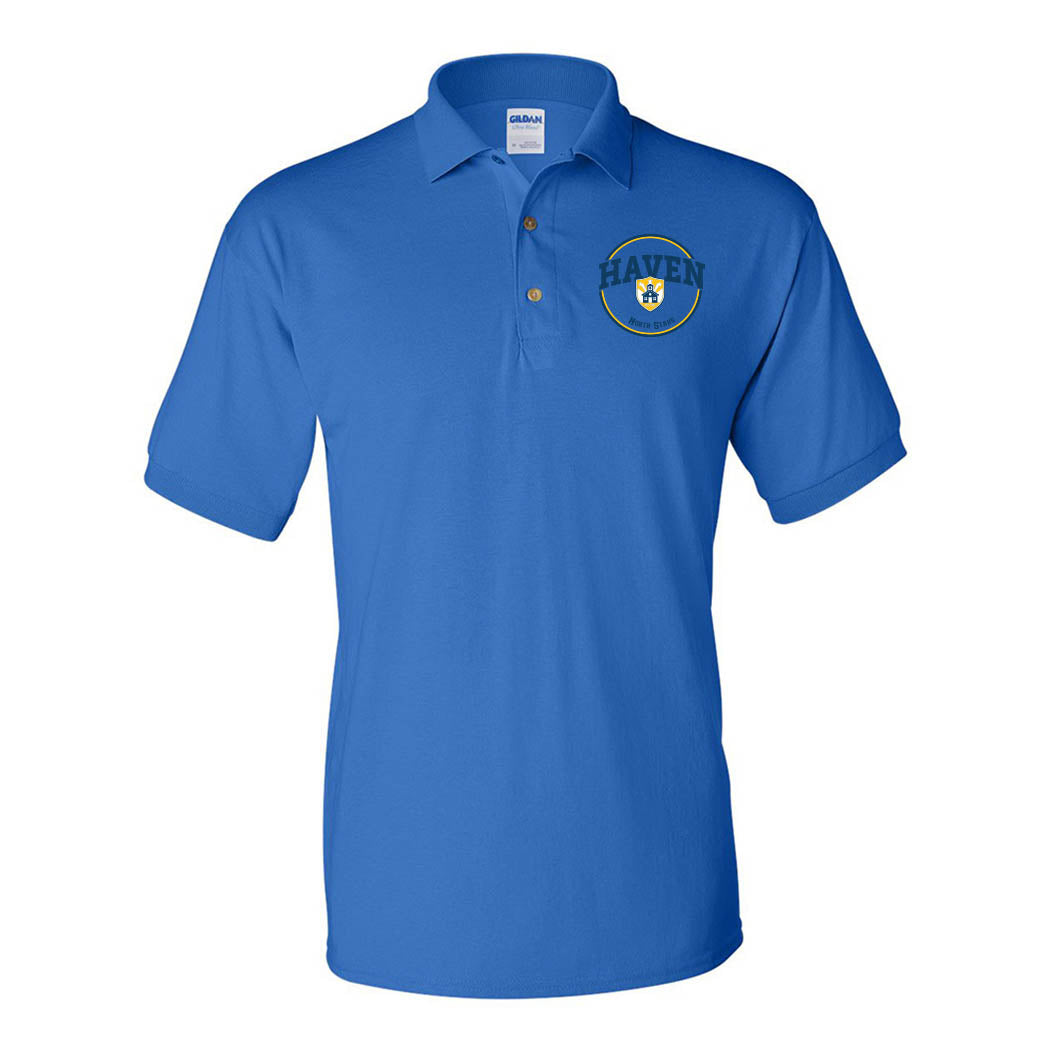 Haven Shield Badge ~ 50/50 Polo ~ Haven Middle School