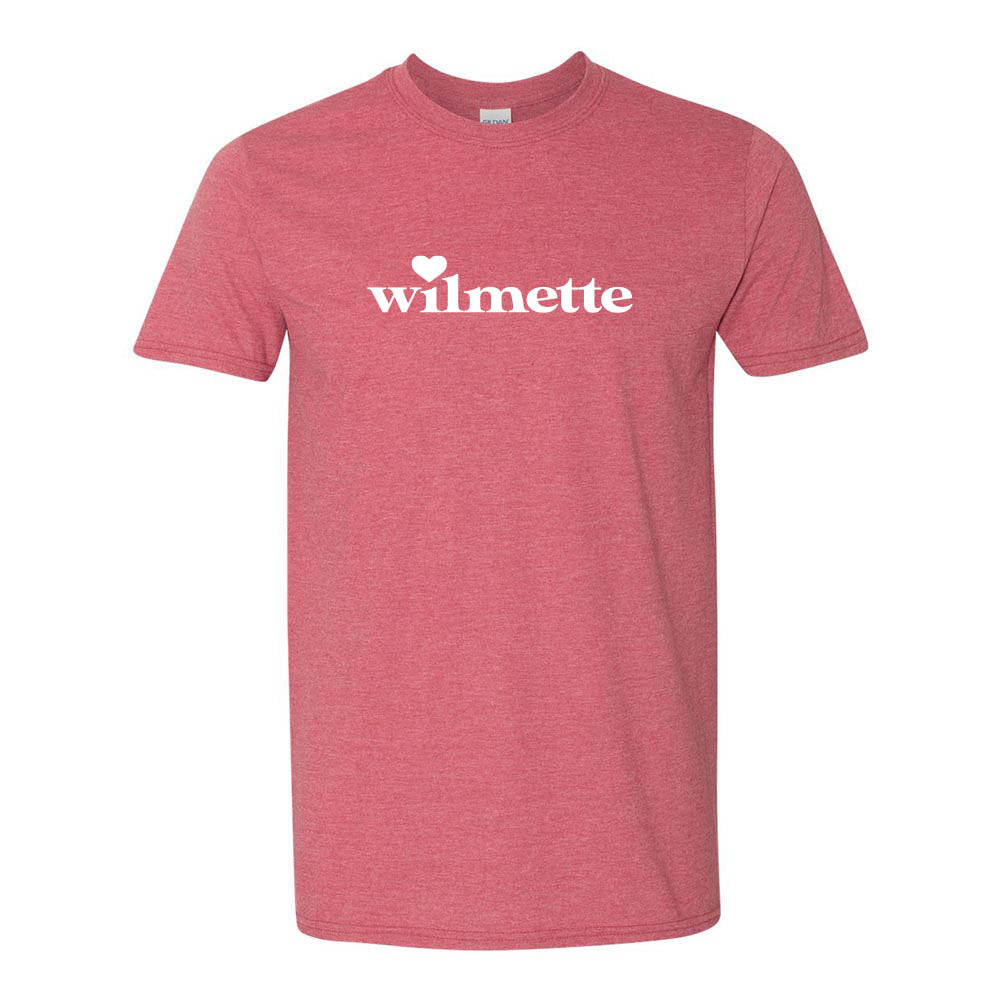 Heart Wilmette ~ Cotton T-Shirt ~ Club Wilmette
