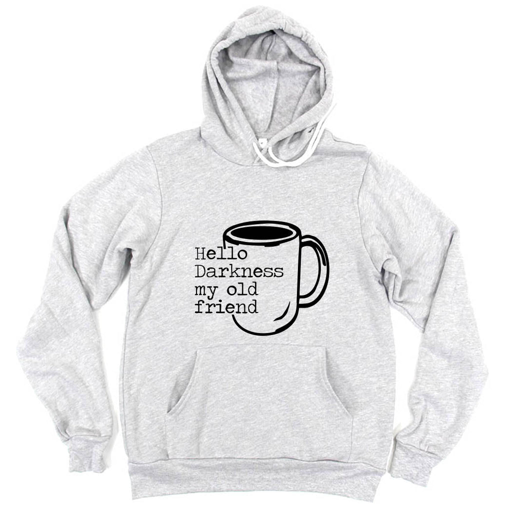 Hello 3719 Hello Darkness, My Old Friend ~ Sponge Fleece Hoodie ~ humanKIND