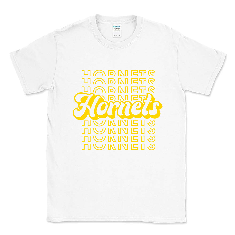 Hornets Repeater Script ~ 50/50 T-Shirt ~ Hoffman Elementary School