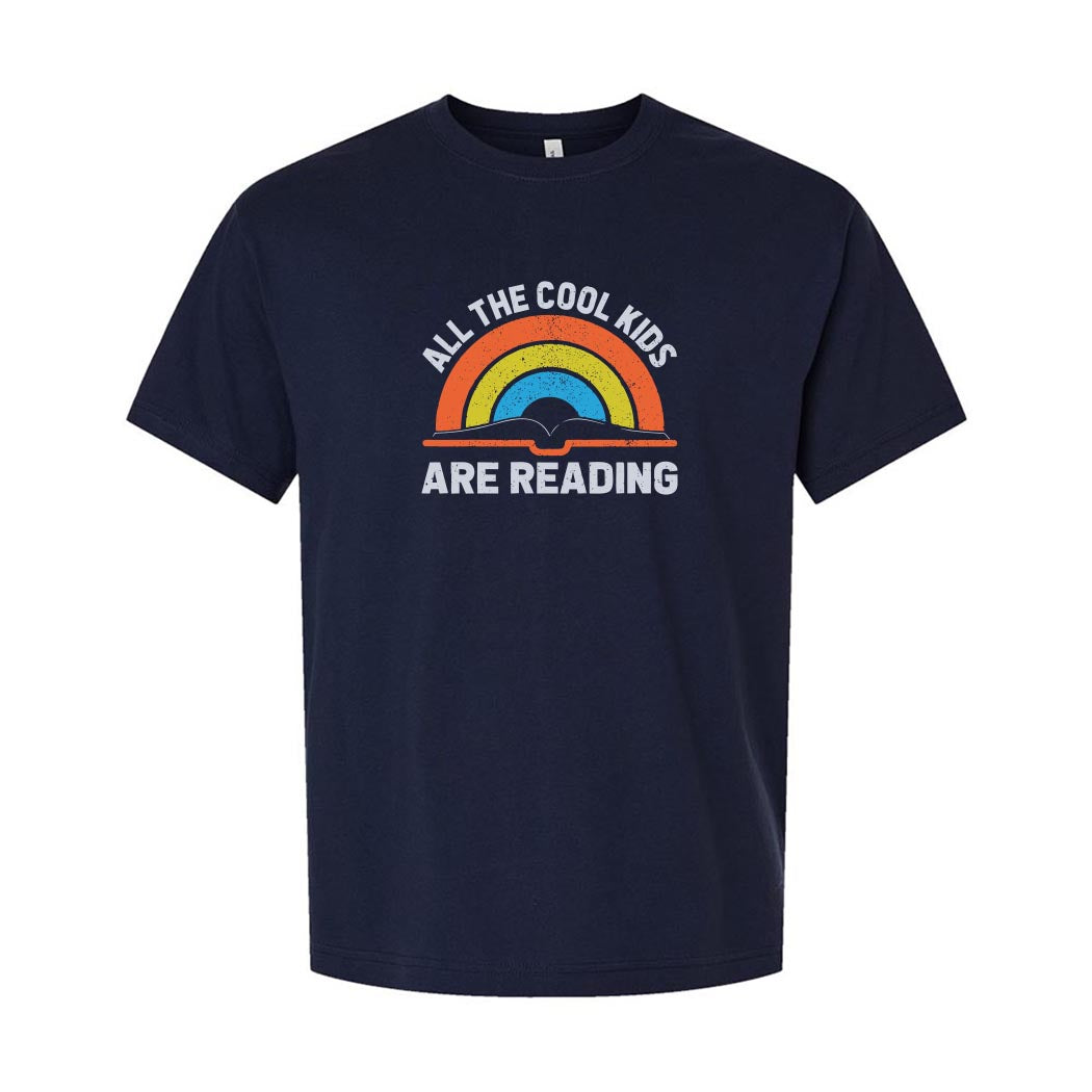 All The Cool Kids Are Reading ~ Heavyweight Cotton T-Shirt ~ humanKIND