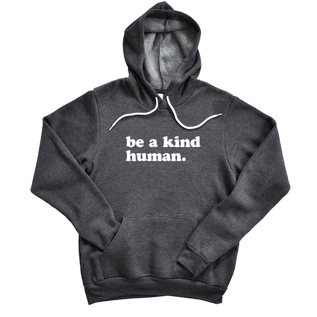 Be A Kind Human ~ Youth Sponge Fleece Hoodie ~ humanKIND