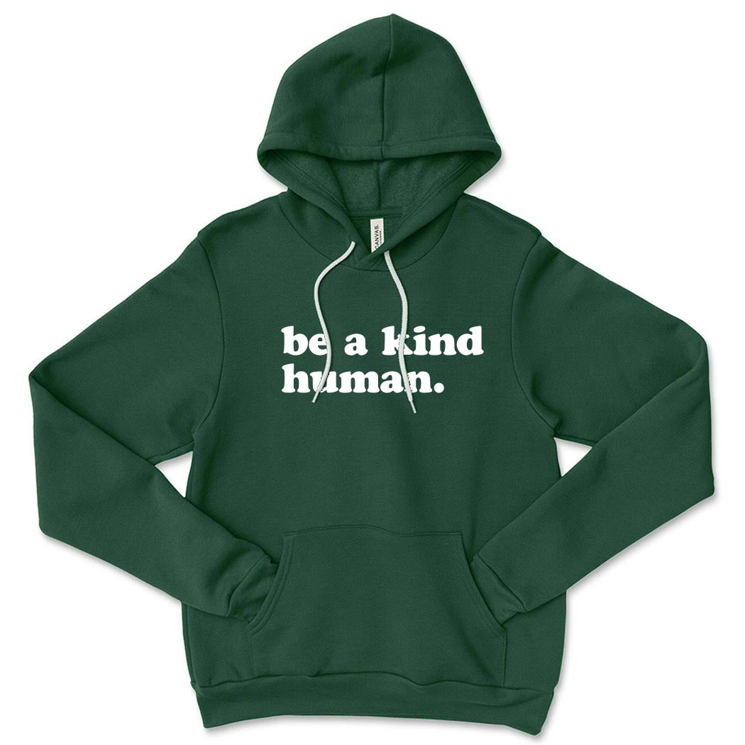 Be A Kind Human ~ Youth Sponge Fleece Hoodie ~ humanKIND