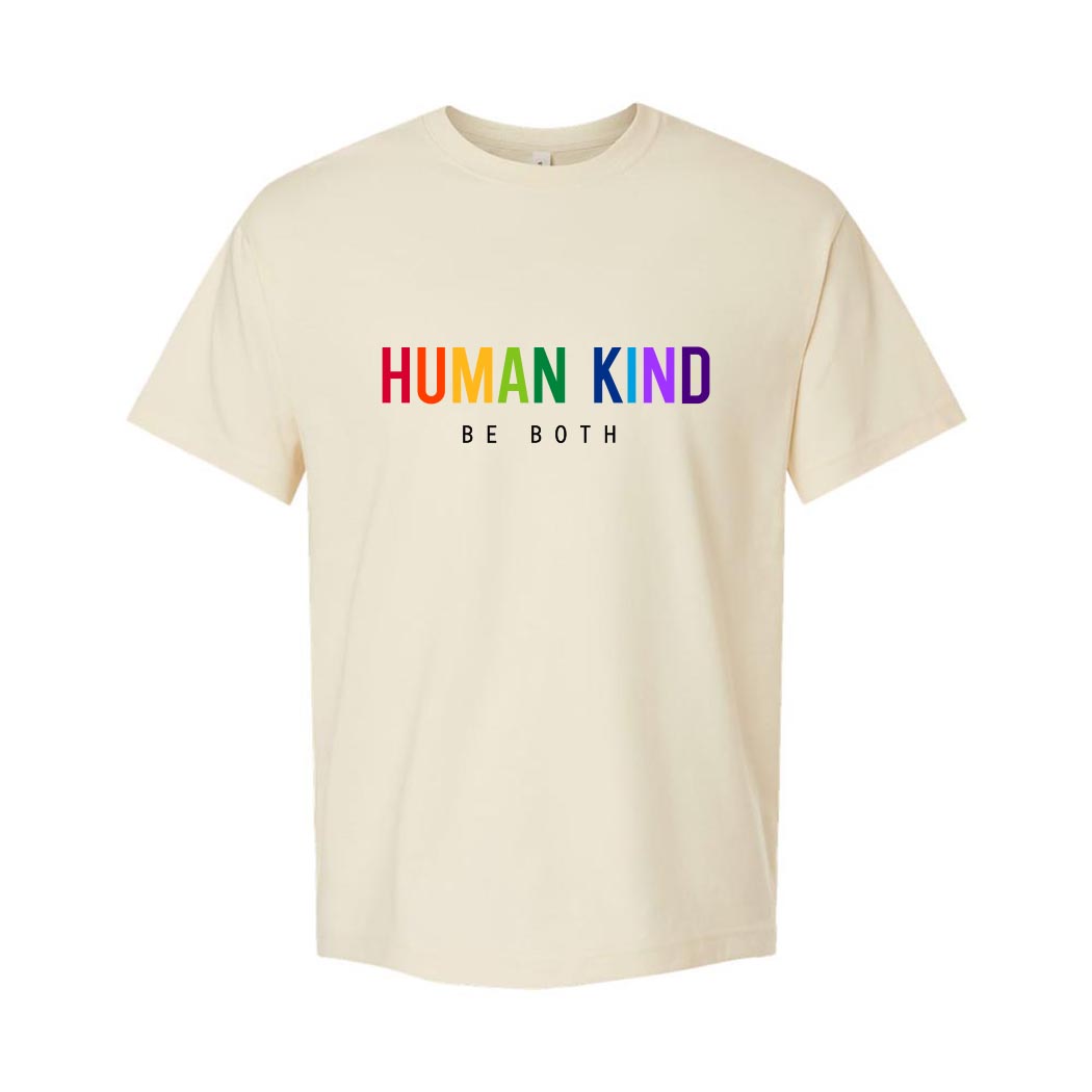 Human Kind Be Both ~ Youth Heavyweight Cotton T-Shirt ~ humanKIND