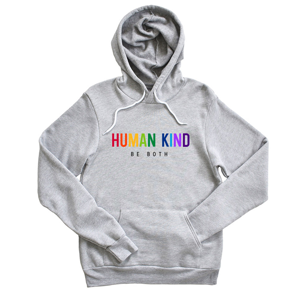Human Kind Be Both ~ Youth Sponge Fleece Hoodie ~ humanKIND