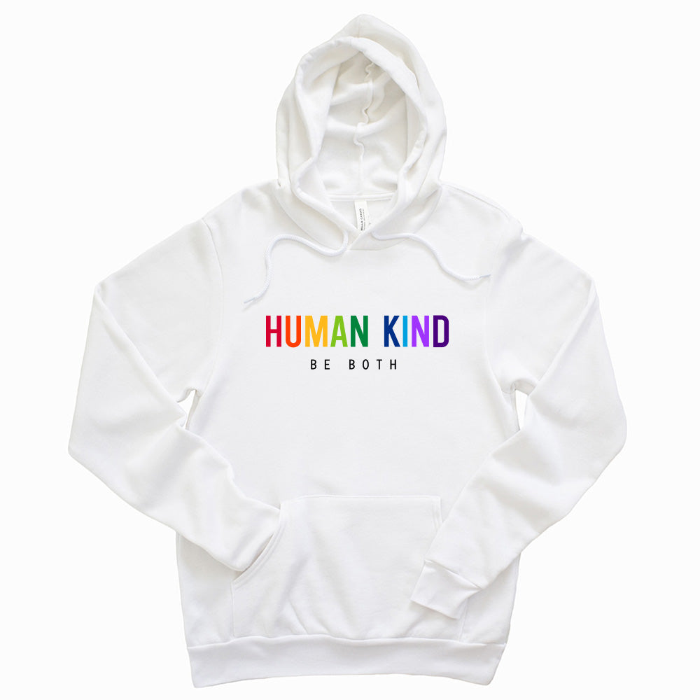 Human Kind Be Both ~ Youth Sponge Fleece Hoodie ~ humanKIND