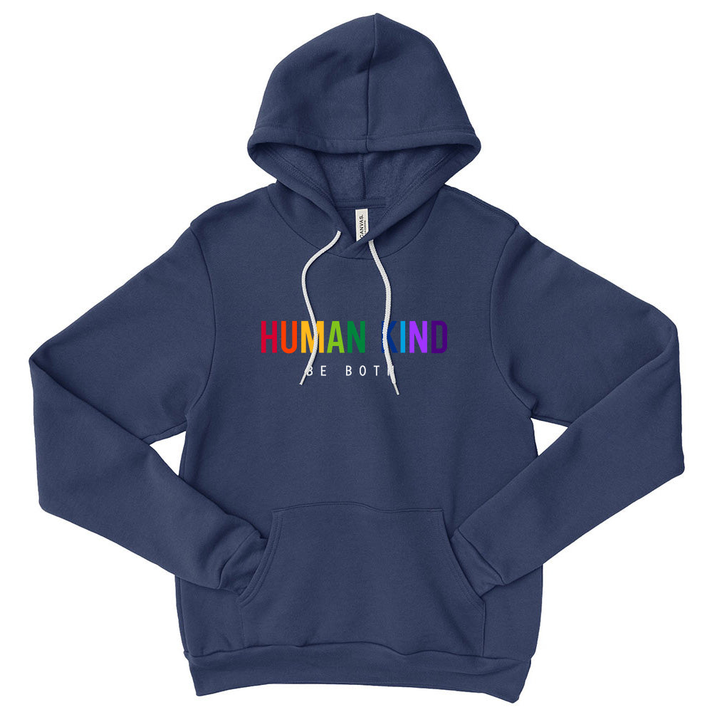 Human Kind Be Both ~ Youth Sponge Fleece Hoodie ~ humanKIND
