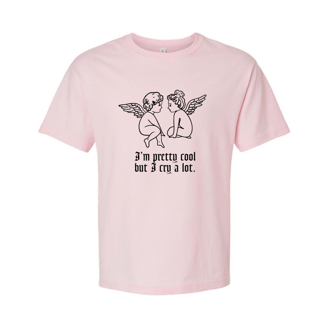 I'm Pretty Cool But I Cry A Lot ~ Youth Heavyweight Cotton T-Shirt ~ humanKIND