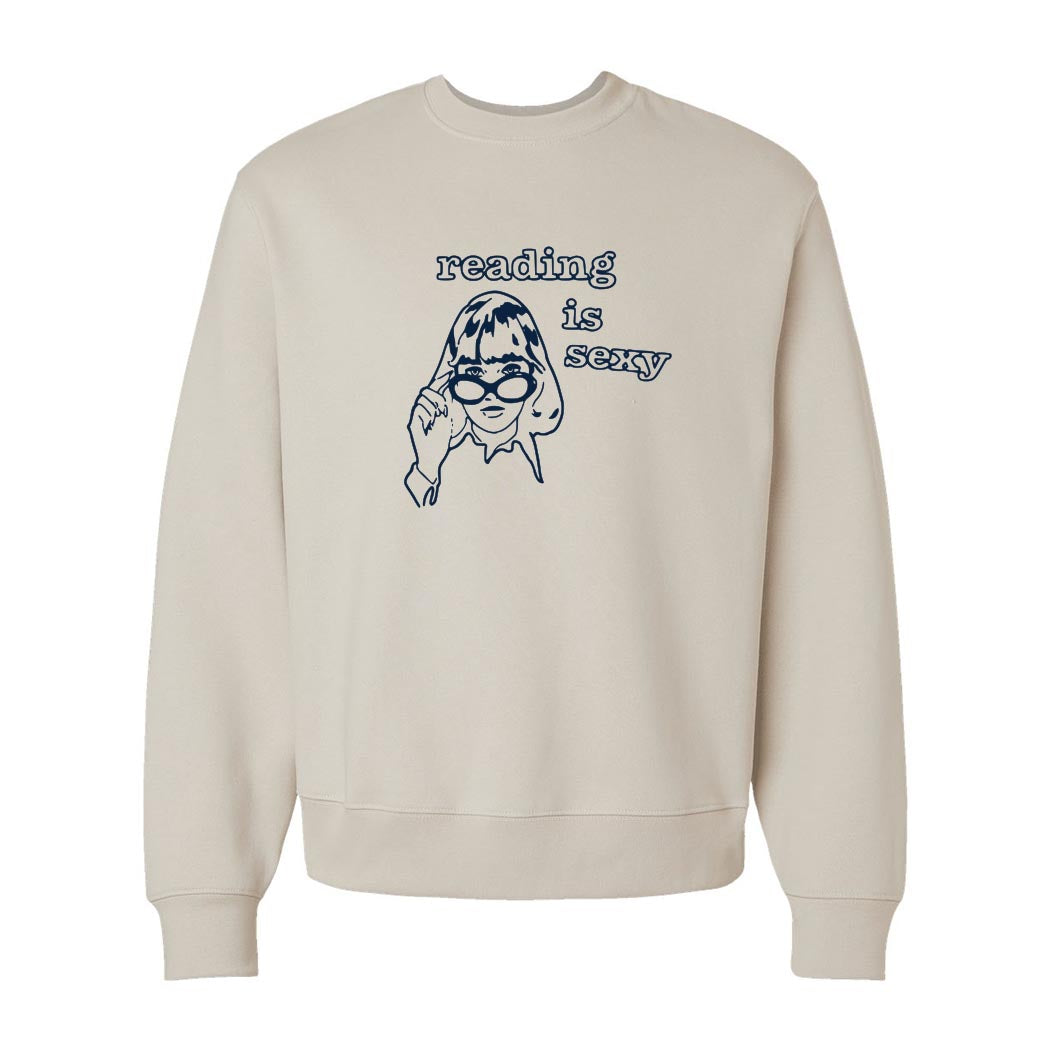 Reading Is Sexy ~ Heavyweight Crewneck Sweatshirt ~ humanKIND