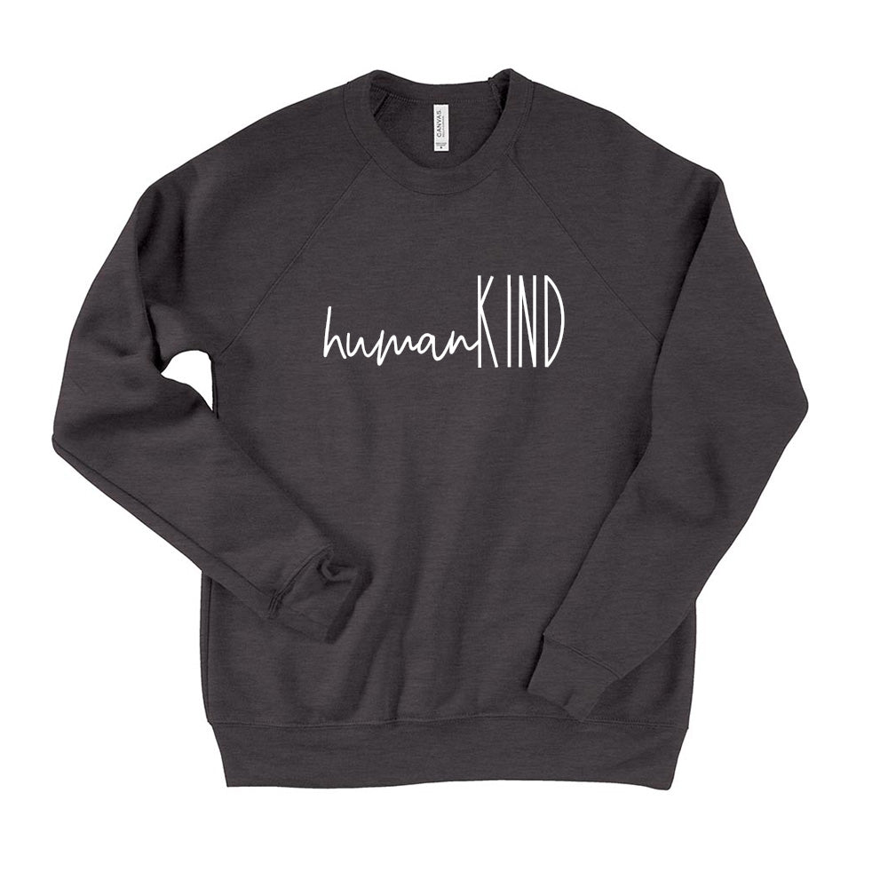 humanKIND Logo ~ Raglan Crewneck Sweatshirt ~ humanKIND