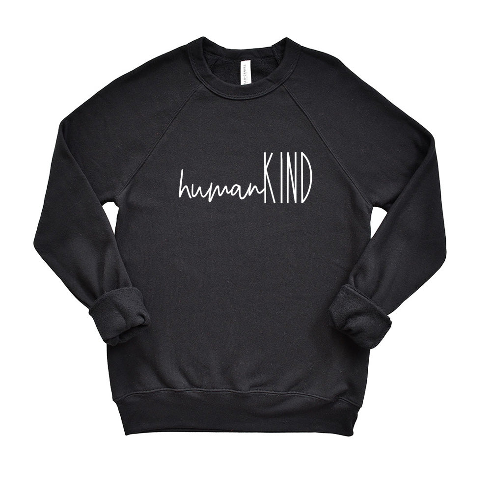 humanKIND Logo ~ Raglan Crewneck Sweatshirt ~ humanKIND
