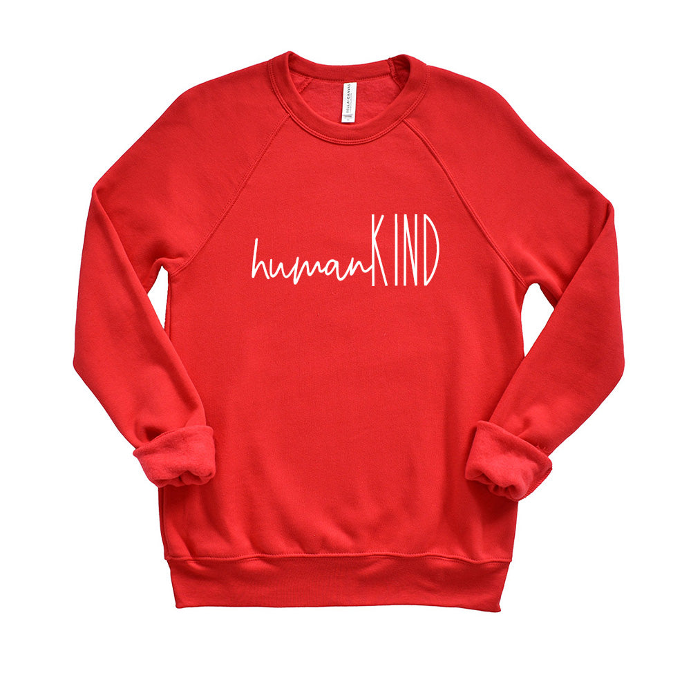 humanKIND Logo ~ Raglan Crewneck Sweatshirt ~ humanKIND