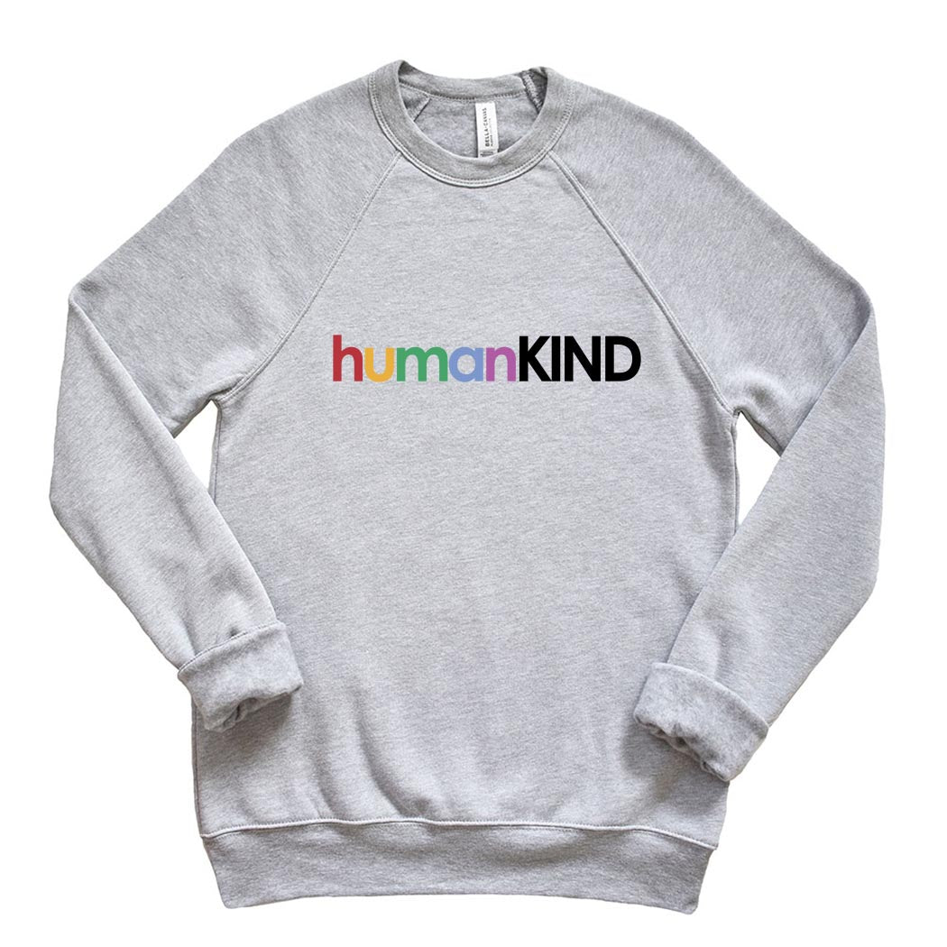 humanKIND pride ~ Youth Raglan Crewneck Sweatshirt ~ humanKIND