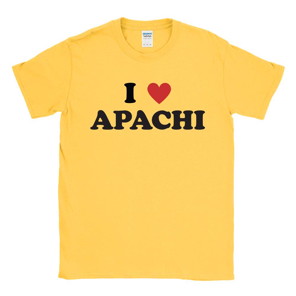 I HEART APACHI DRYBLEND TEE ~ APACHI DAY CAMP ~  adult ~ classic unisex fit