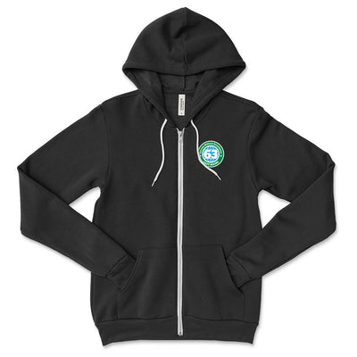 Logo ~ Fleece Zip Hoodie ~  East Maine School District 63