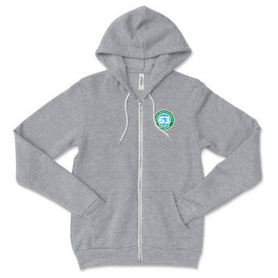 Logo ~ Fleece Zip Hoodie ~  East Maine School District 63