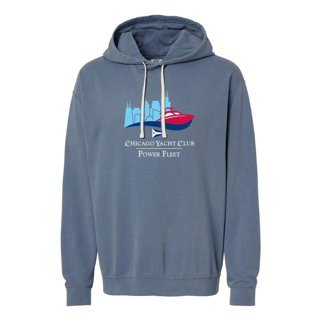 Logo - Power Fleet ~ Lightweight Hoodie ~ Chicago Yacht Club