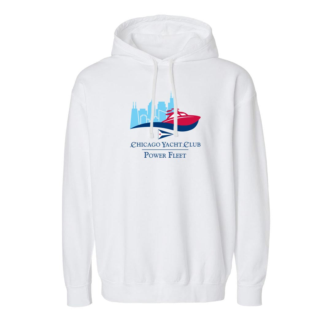 Logo - Power Fleet ~ Lightweight Hoodie ~ Chicago Yacht Club
