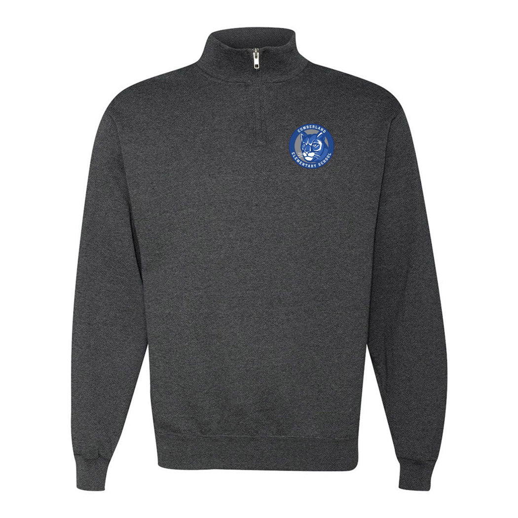 Logo Badge ~ Quarter-Zip Sweatshirt ~ Cumberland Elementary School