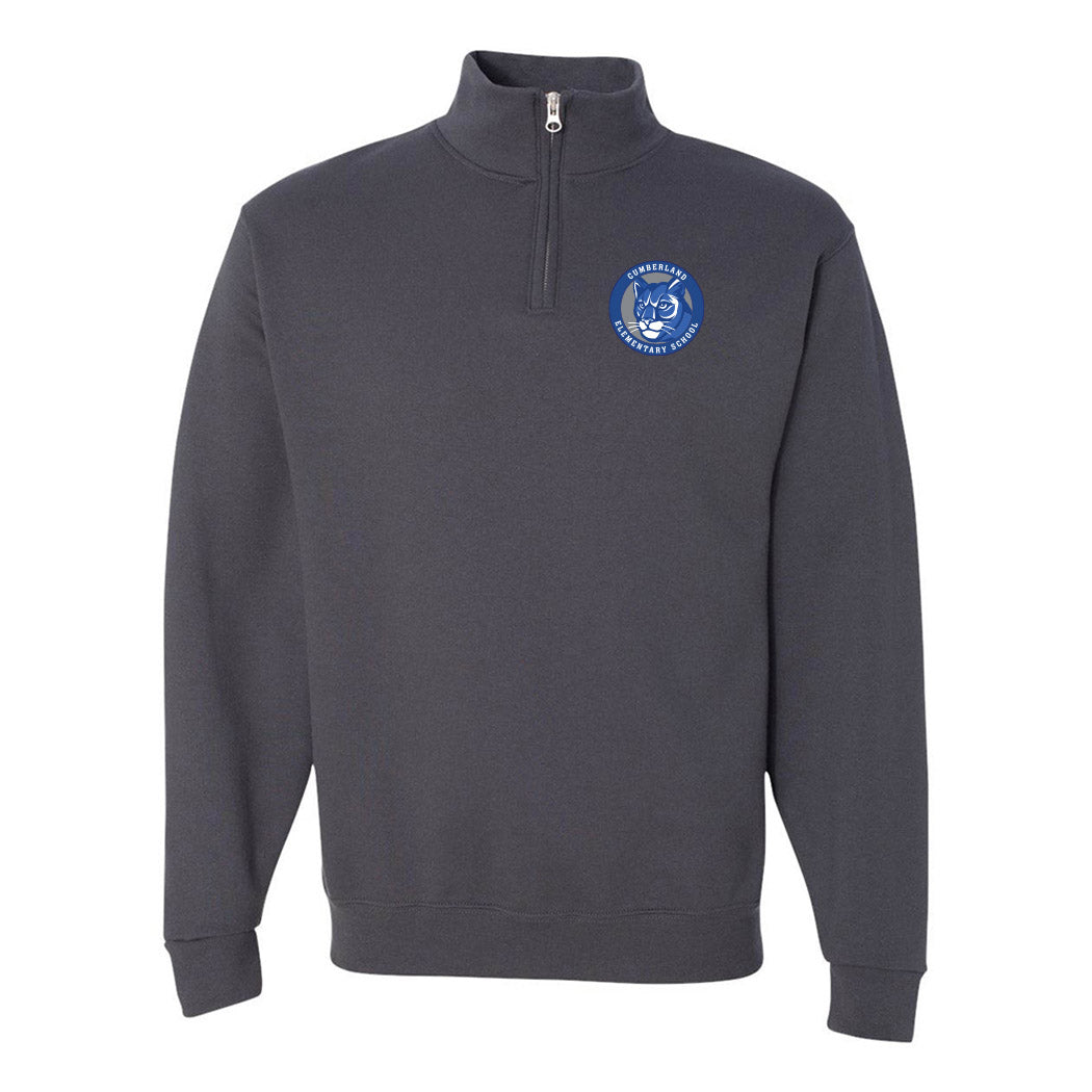 Logo Badge ~ Quarter-Zip Sweatshirt ~ Cumberland Elementary School