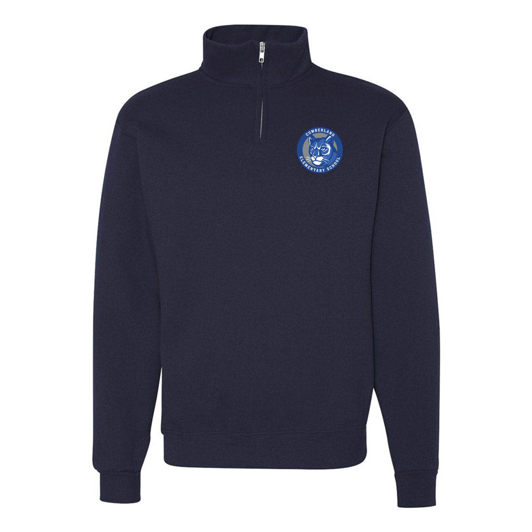 Logo Badge ~ Quarter-Zip Sweatshirt ~ Cumberland Elementary School