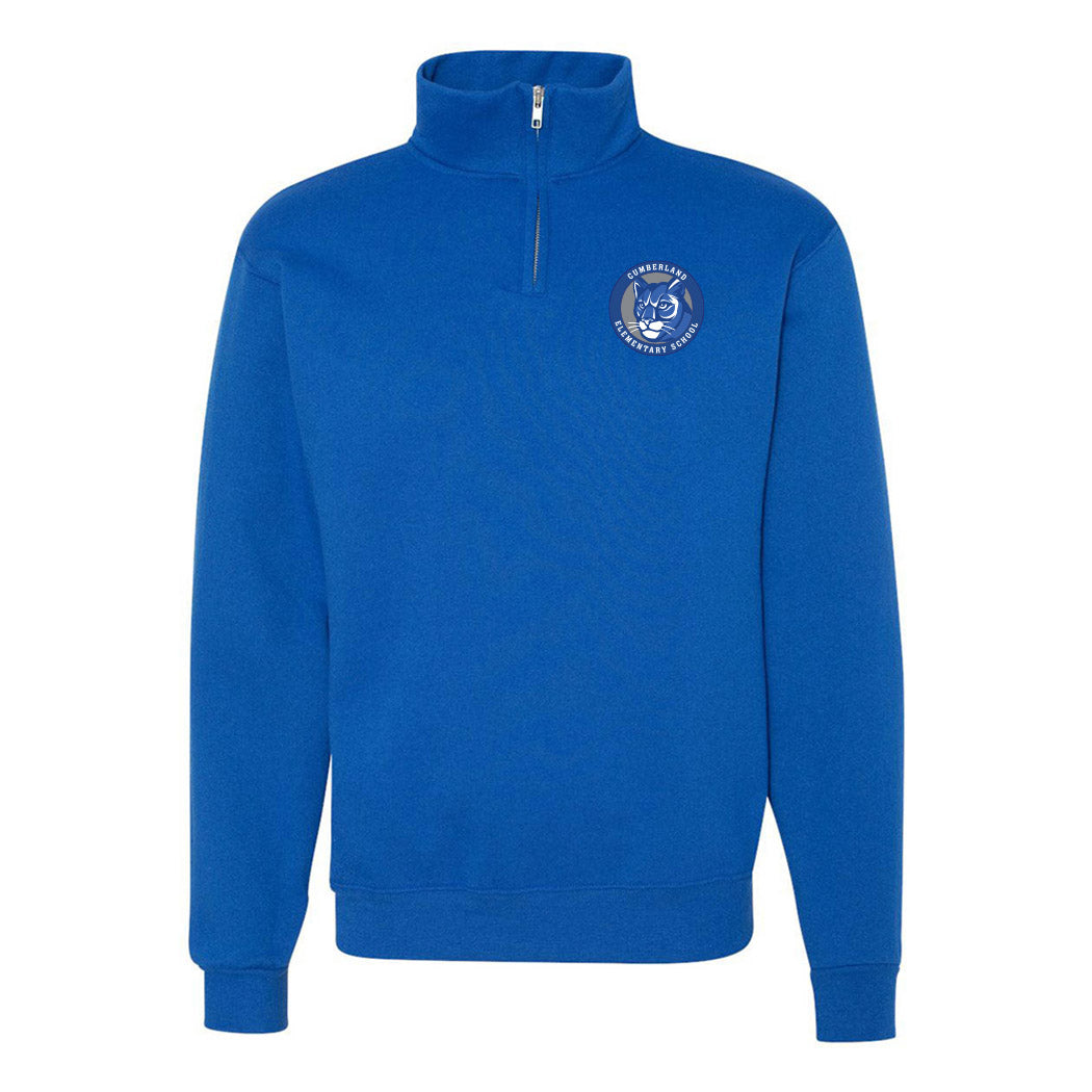 Logo Badge ~ Quarter-Zip Sweatshirt ~ Cumberland Elementary School