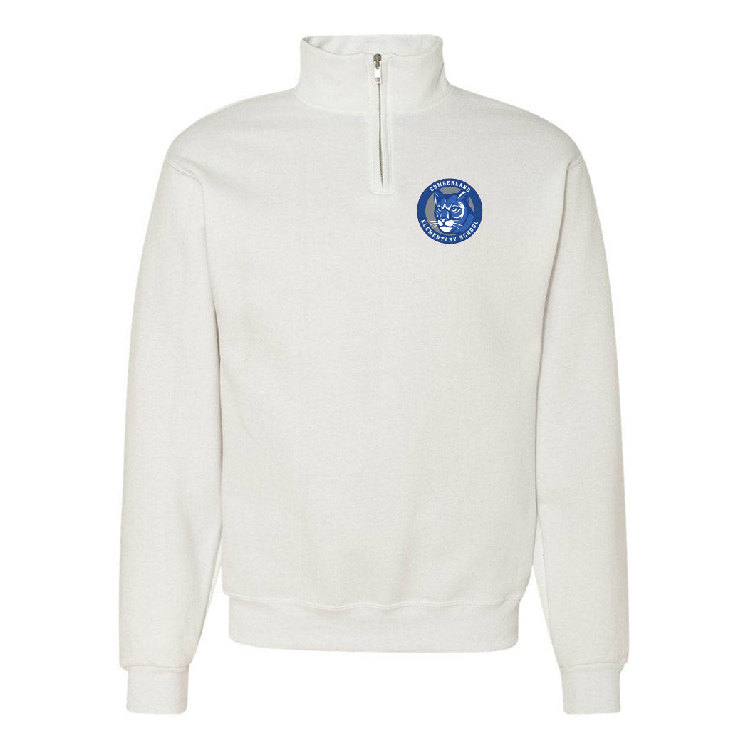Logo Badge ~ Quarter-Zip Sweatshirt ~ Cumberland Elementary School