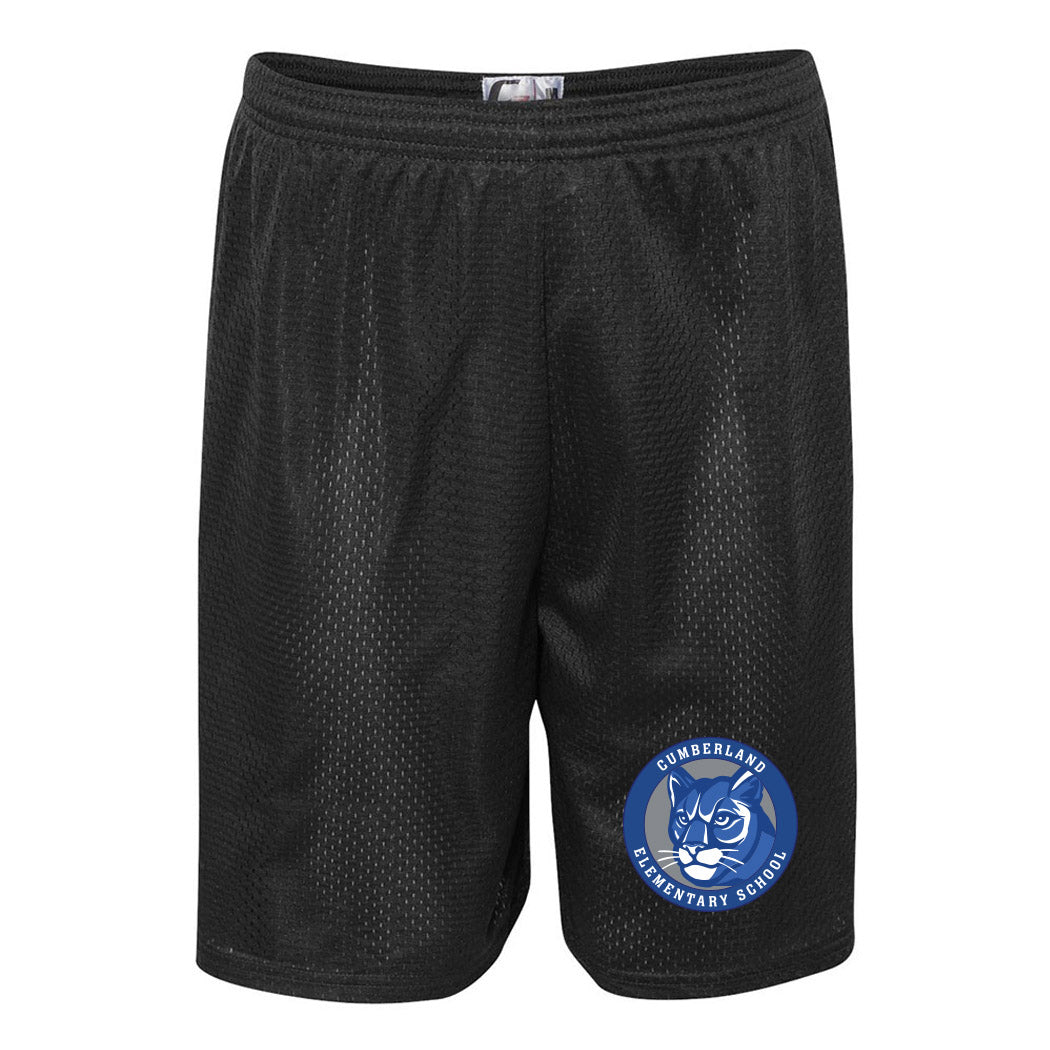 Logo Badge ~ Mesh Shorts ~ Cumberland Elementary School