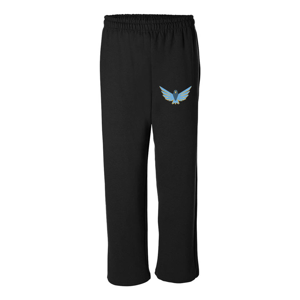 Logo Left Chest ~ Open Leg Sweatpants ~ Highcrest Middle School-black
